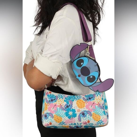 Disney Lilo and stitch Bioworld Contemporary Multicolor purse NWT in packaging - Picture 4 of 6